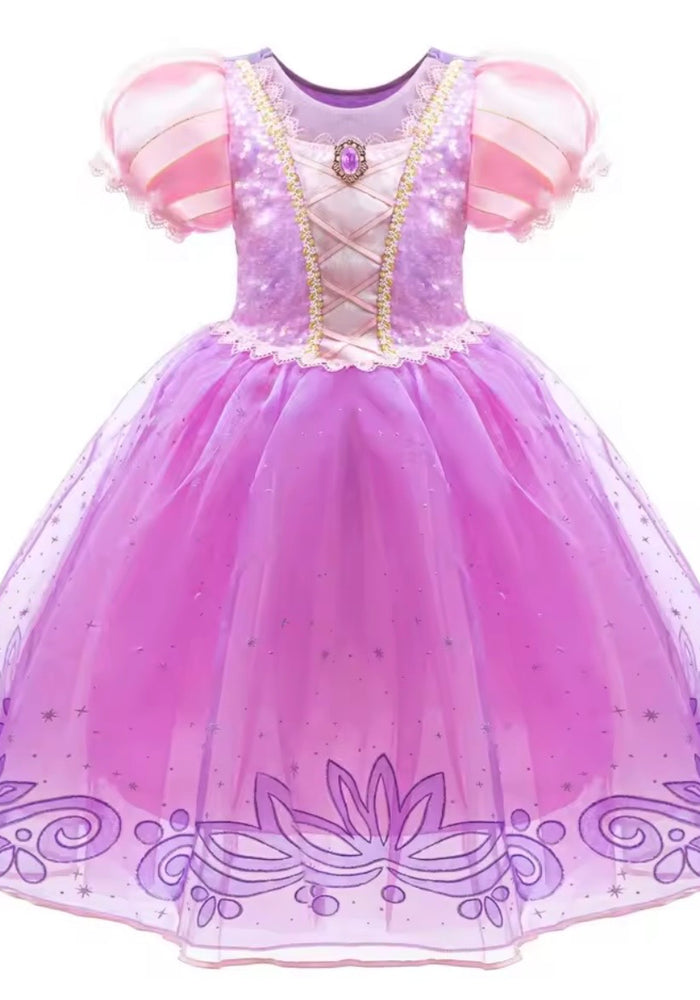 Sparkle Rapunzel Princess Birthday Party Dress Costume