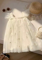 Load image into Gallery viewer, Whimsical Butterfly Fairy Tulle Birthday Dress - Ivory - Fox Baby &amp; Co

