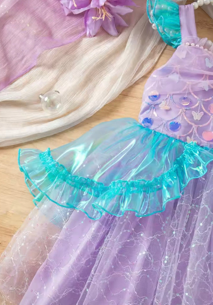 Ocean Mermaid Princess Party Dress - Fox Baby & Co
