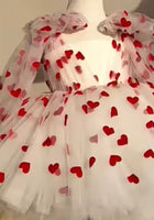 Load image into Gallery viewer, Valentine Heart Luxe Little Girls Tulle Dress - Fox Baby &amp; Co
