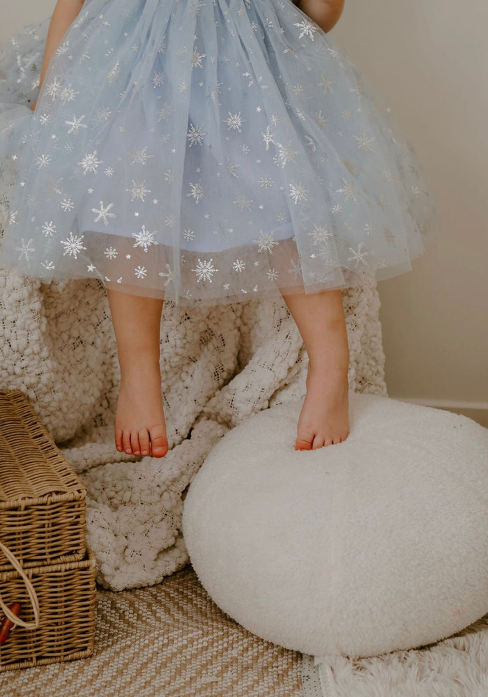 1st Birthday Kids little girls Elsa Tulle Fairy Birthday Dress - Blue - Fox Baby & Co