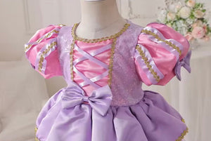 Mini Baby Rapunzel Luxe Princess Birthday Party Dress - Fox Baby & Co