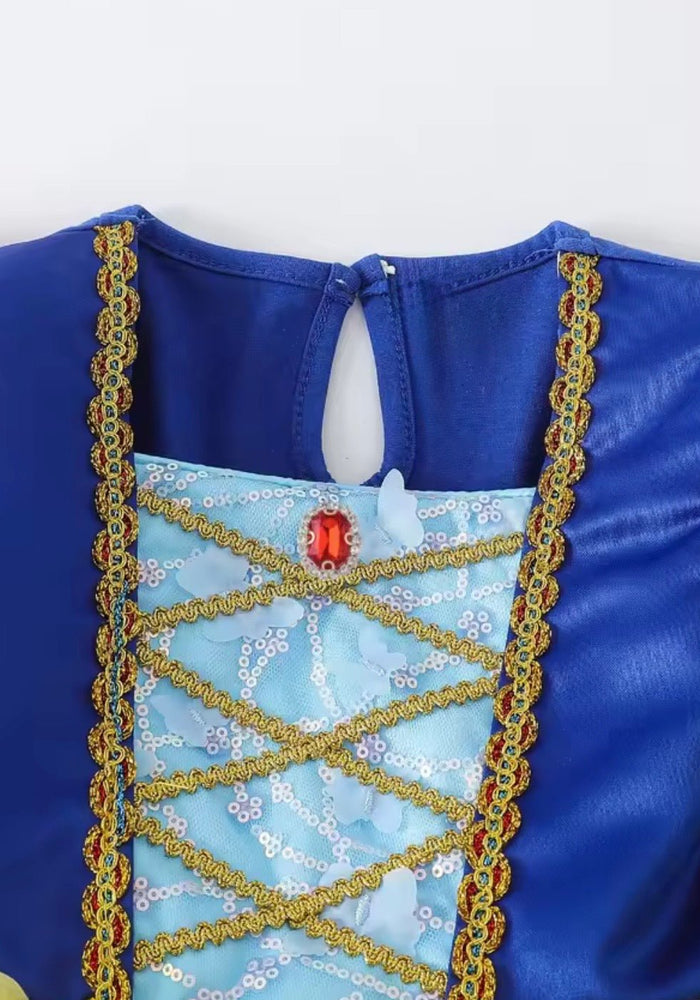 Royal Snow White Princess Birthday Party Dress Costume & Headband - Fox Baby & Co