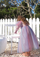 Load image into Gallery viewer, Classic Mermaid Princess Birthday Long Sleeve Party Dress Costume
