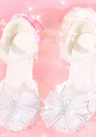 Load image into Gallery viewer, Little Girls Sparkle High Heel Princess Birthday Girl Shoe - White (pre order) - Fox Baby &amp; Co
