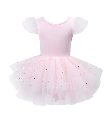 Ballerina Shimmer Tulle Tutu Leotard - Pink (pre order) - Fox Baby & Co
