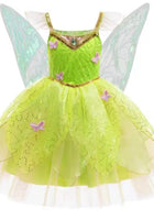 Load image into Gallery viewer, Enchanting Tinkerbell Luxe Fairy Princess Dress &amp; matching Wings - Fox Baby &amp; Co
