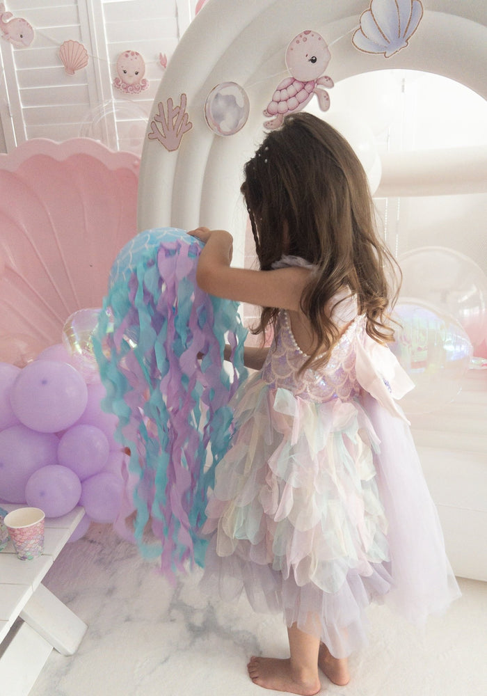Mermaid Rainbow Bow Princess Party Dress - Fox Baby & Co