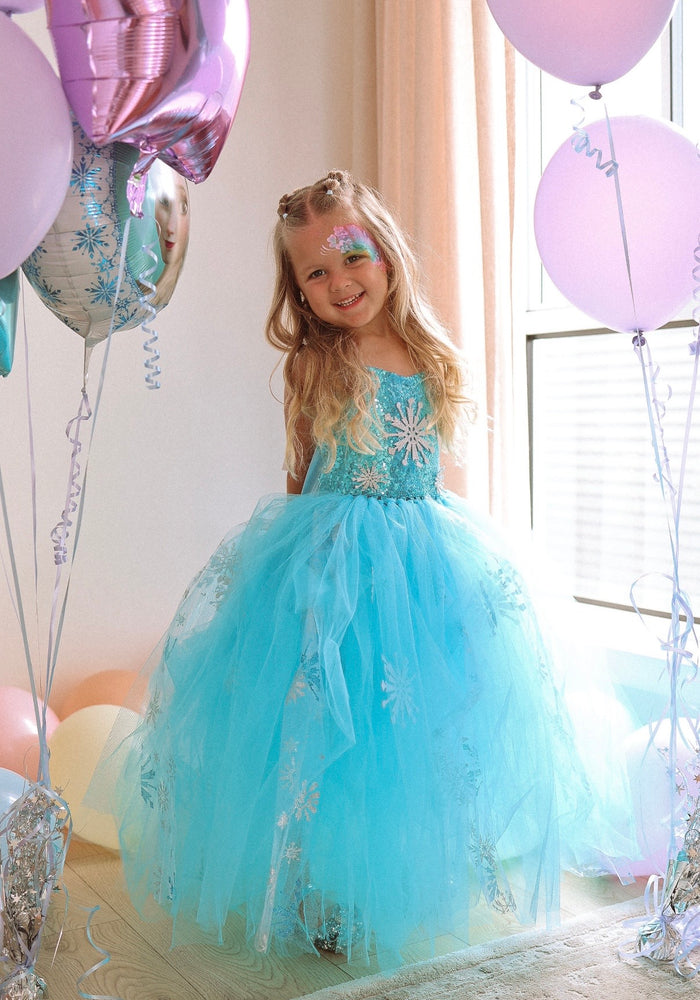 Elsa Snow Princess Tulle Tutu Dress Costume with Jewellery Set - Fox Baby & Co