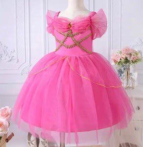 Pink Aurora Princess Luxe Birthday Party Dress Costume