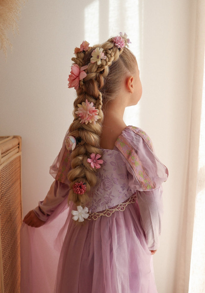 New Rapunzel Princess Long Sleeve Birthday Party Dress Costume - Fox Baby & Co