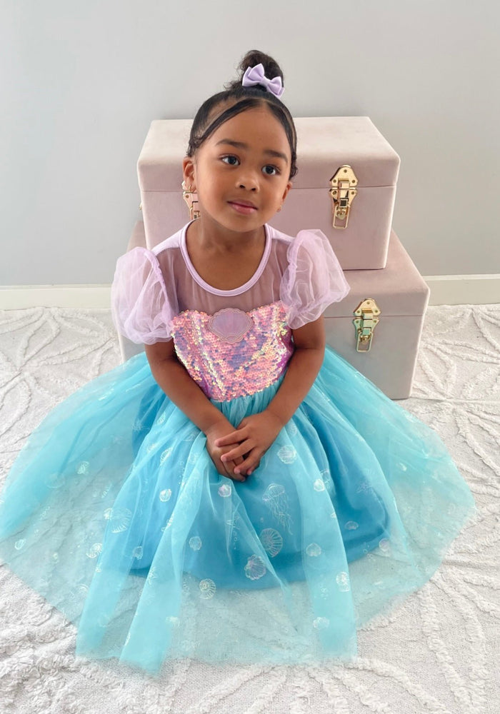 Mermaid Shell Princess Birthday Party Dress - Fox Baby & Co