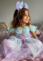 Load image into Gallery viewer, Mermaid Dream Princess Sequins Bow Animal Ears Headband - Fox Baby &amp; Co
