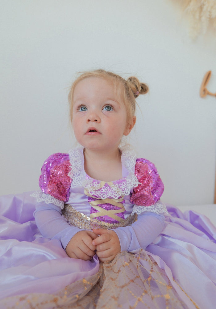 Purple Long Sleeve Princess Party Dress Costume - Fox Baby & Co
