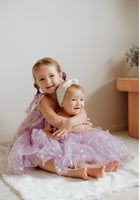 Load image into Gallery viewer, Sparkle Snow Princess Kids little Girls Tulle Dress - Purple - Fox Baby &amp; Co

