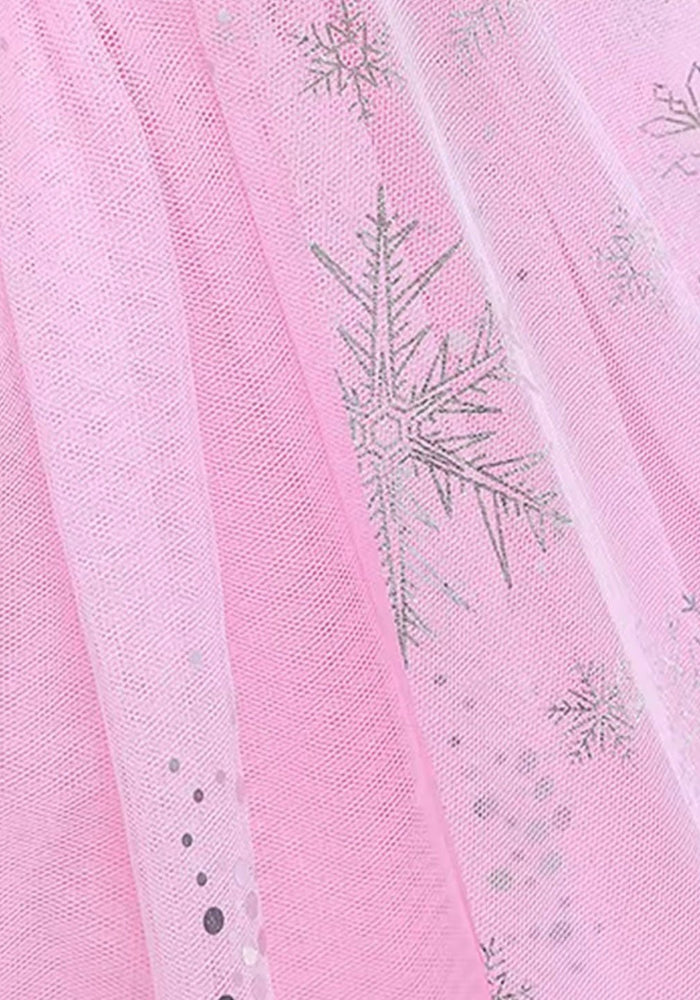 Pink Snowflake Princess Birthday Party Dress Costume with cape - Fox Baby & Co