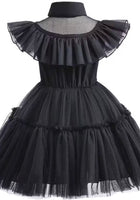 Load image into Gallery viewer, Wednesday Adams Black Dress &amp; Black Wig - Fox Baby &amp; Co
