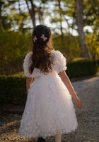 Load image into Gallery viewer, Kids girls Tea Party Sparkle Tulle Dress - White
