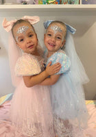 Load image into Gallery viewer, Enchanting Royal Princess Dress Cosplay Costume &amp; Tulle Bow Clip - Fox Baby &amp; Co
