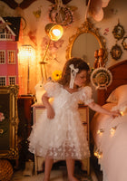 Load image into Gallery viewer, Kids girls Tea Party Butterfly Tulle Dress - White
