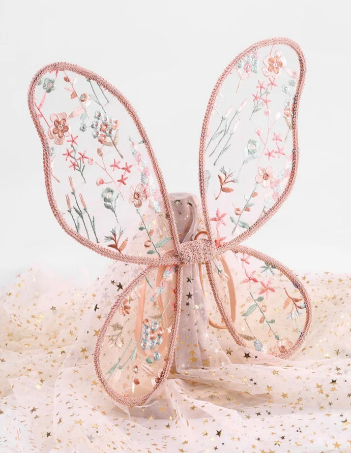 Kids little girls Floral Lace Fairy Wings - Vintage (PRE ORDER)