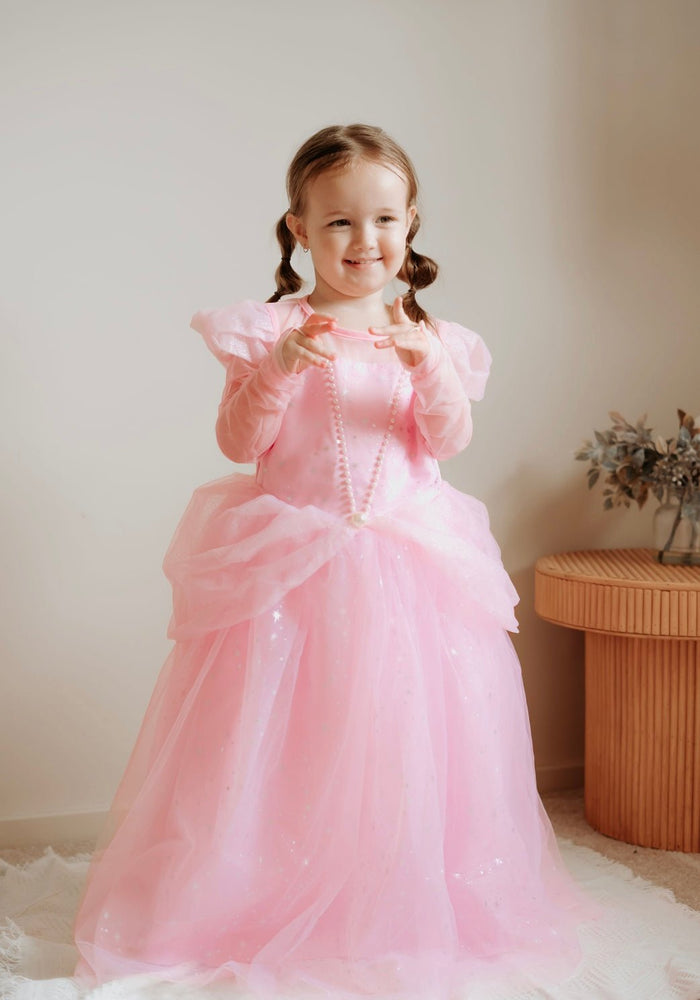 Limited Edition - Pink Wonderland Princess Birthday Long Sleeve Party Dress Costume - Fox Baby & Co