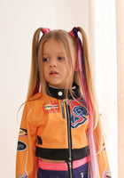 Load image into Gallery viewer, Kids Girls Kpop Style Demon Hunter Rumi Yellow Costume Top, Shorts &amp; Jacket 3 Piece - Fox Baby &amp; Co
