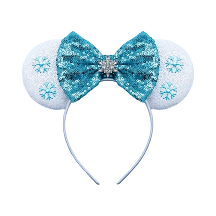 NEW Elsa Snow Princess Sequins Bow Animal Ears Headband - Fox Baby & Co