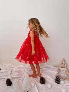 Little Girls Christmas Sparkle Tulle Dress (pre order) - Fox Baby & Co