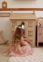 Load image into Gallery viewer, Christmas Tutu Stars &amp; Moons Little Girls Tulle Dress - Pink - Fox Baby &amp; Co
