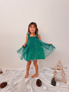 Little Girls Christmas Sparkle Tulle Dress (pre order) - Fox Baby & Co