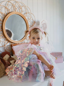 Enchanted Tulle Princess Tulle Birthday Dress Pink Rainbow