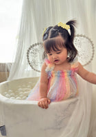 Load image into Gallery viewer, 1st Birthday Kids little girls Arabella Tulle Fairy Birthday Dress - Bright Rainbow - Fox Baby &amp; Co
