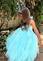 Load image into Gallery viewer, Elsa Snow Princess Tulle Tutu Dress Costume with Jewellery Set - Fox Baby &amp; Co
