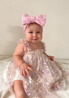 Load image into Gallery viewer, Kids little girl Arabella Sparkle Floral Tulle Dress (pre order)
