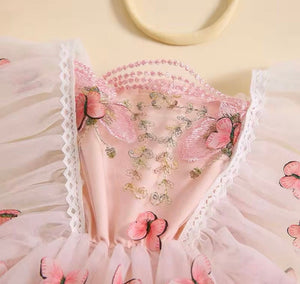 Whimsical Pink Butterfly Romper & Bow Headband - Fox Baby & Co