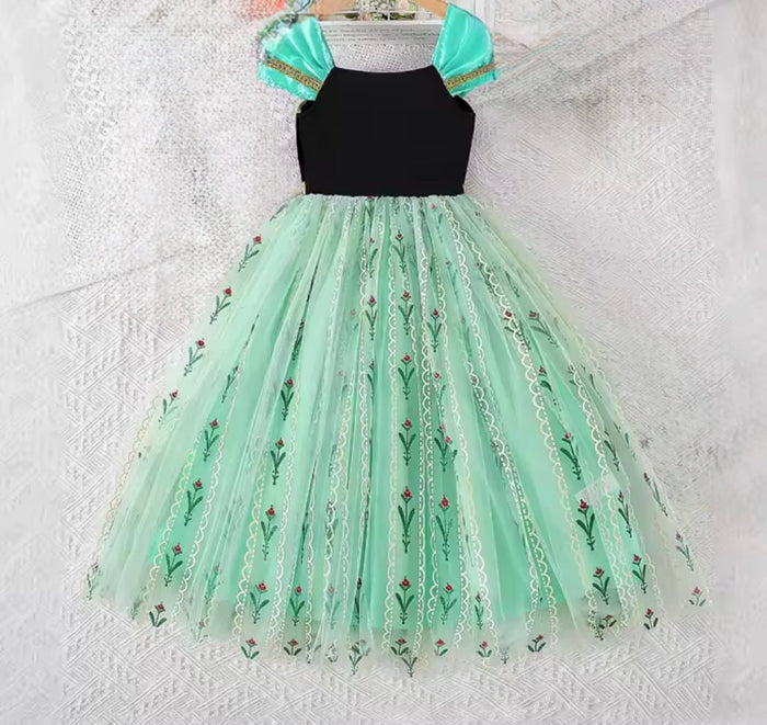 New Anna Princess Birthday Party Dress Costume, Crown & Wand Set (Pre order) - Fox Baby & Co