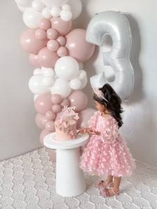 Madelyn Butterfly Luxe Little Girls Tulle Dress - Dusty Rose - Fox Baby & Co