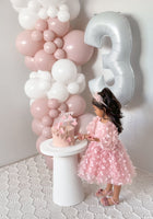 Load image into Gallery viewer, Madelyn Butterfly Luxe Little Girls Tulle Dress - Dusty Rose - Fox Baby &amp; Co
