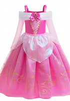 Load image into Gallery viewer, Magical Aurora Pink Princess Long Sleeve Party Dress Costume - Fox Baby &amp; Co
