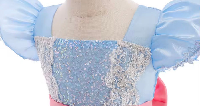 Little Bo Peep Inspired Dress Costume with Headband