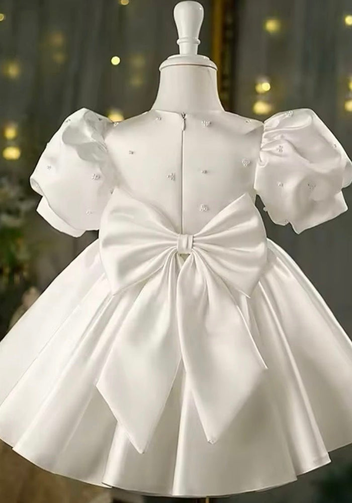 Kids little Pearl Girl Flowergirl Luxe Party Dress (pre order) - Fox Baby & Co