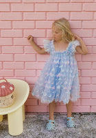 Load image into Gallery viewer, New Arabella Butterfly Luxe Fairy Tulle Birthday Dress - Blue Rainbow - Fox Baby &amp; Co
