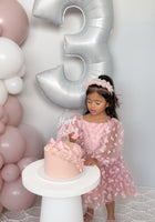 Load image into Gallery viewer, Madelyn Butterfly Luxe Little Girls Tulle Dress - Dusty Rose - Fox Baby &amp; Co

