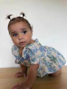 Baby Girls French Flora Puff Romper - Fox Baby & Co