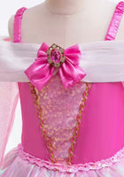 Load image into Gallery viewer, Magical Aurora Pink Princess Long Sleeve Party Dress Costume - Fox Baby &amp; Co

