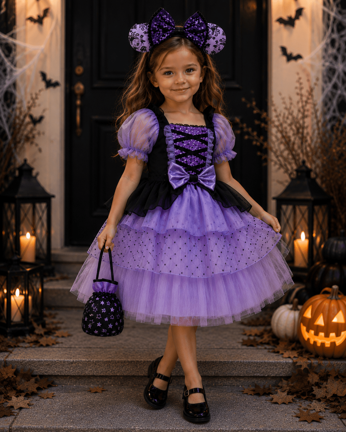purple halloween dress Witch Costume, Headband & Bag or everyday magical adventures Reformation Women's Maripaz Sleeveless promo:2023/08/29 Size:U(32–38)