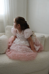 Kid little girl Fairytale Birthday Tulle Dress - Pink - Fox Baby & Co