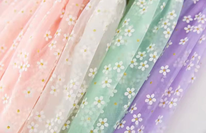 1st Birthday Kids little girls Arabella Daisy Tulle Dress - Mint (pre order) - Fox Baby & Co