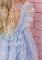 Load image into Gallery viewer, New Arabella Butterfly Luxe Fairy Tulle Birthday Dress - Blue Rainbow - Fox Baby &amp; Co
